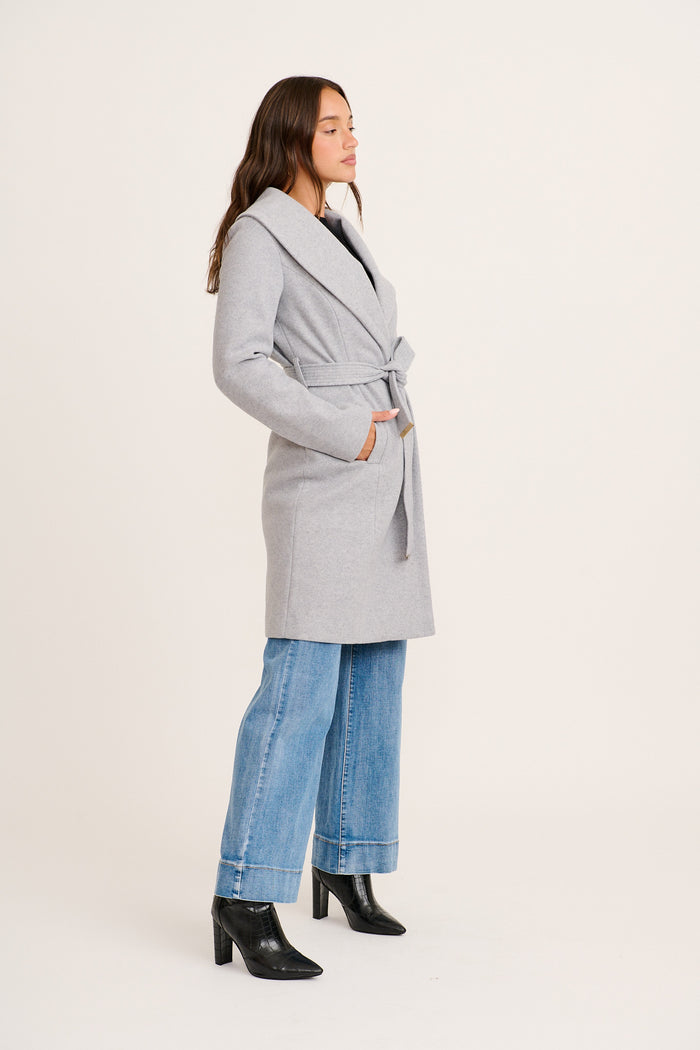 Garcelle Coat in Light Grey side