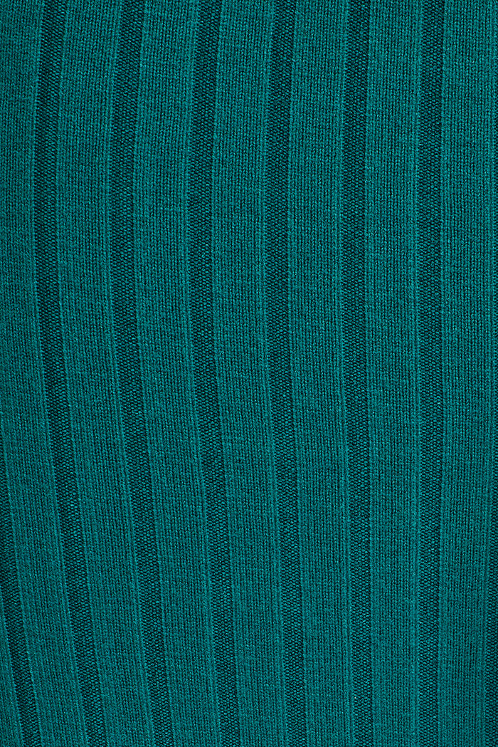 Barnes Midi Knit Dress in Teal fabric