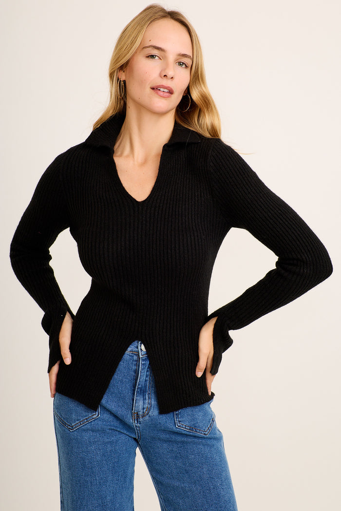 Antonia Knit in Black front
