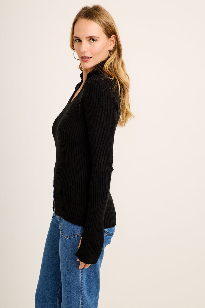Antonia Knit in Black side