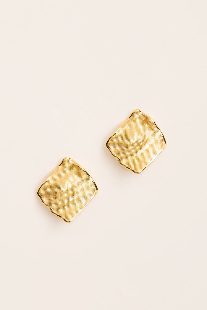 Alessa Earrings in Gold flatlay