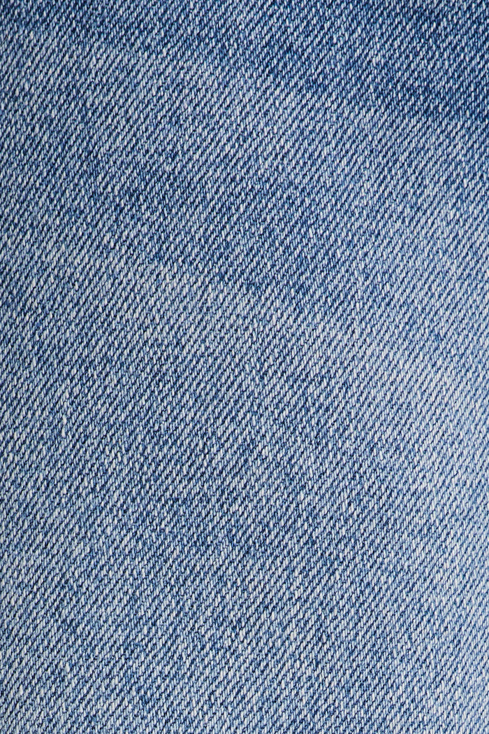 Bristol High Rise Straight Leg Jean in Mid Blue Denim fabric