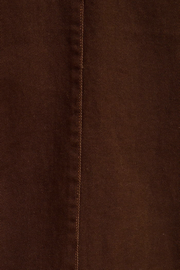 Destiny Maxi Skirt in Chocolate Denim fabric