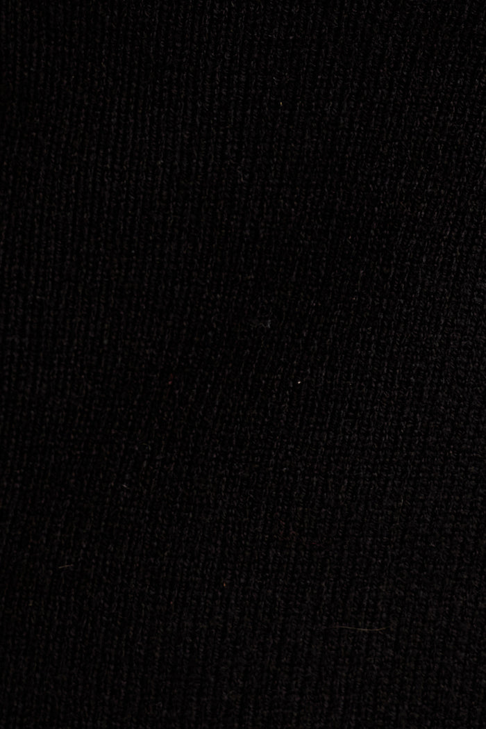 Minimalist Knit Cardigan in Black fabric