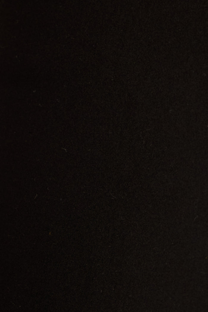 Jordana Stretch Legging in Black Fleece Back fabric