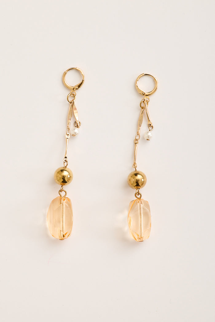 Nina Drop Earrings in Multi Stone flatlay