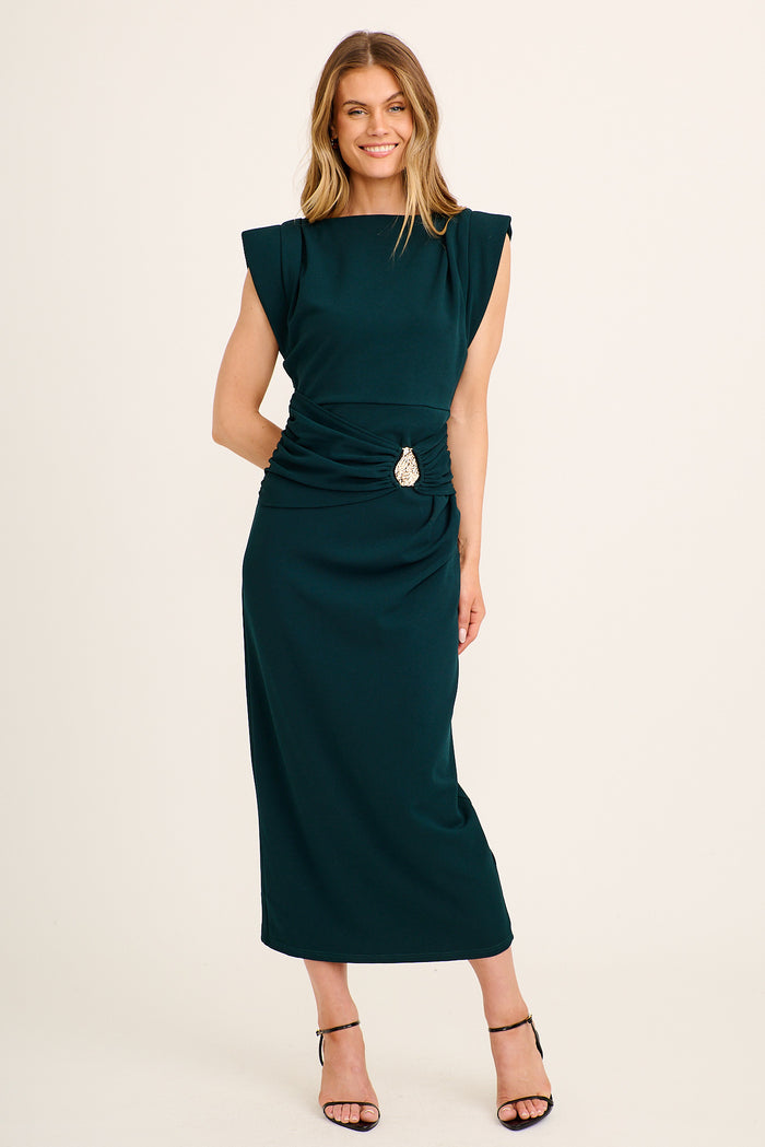 Sabine Maxi Dress in Emerald