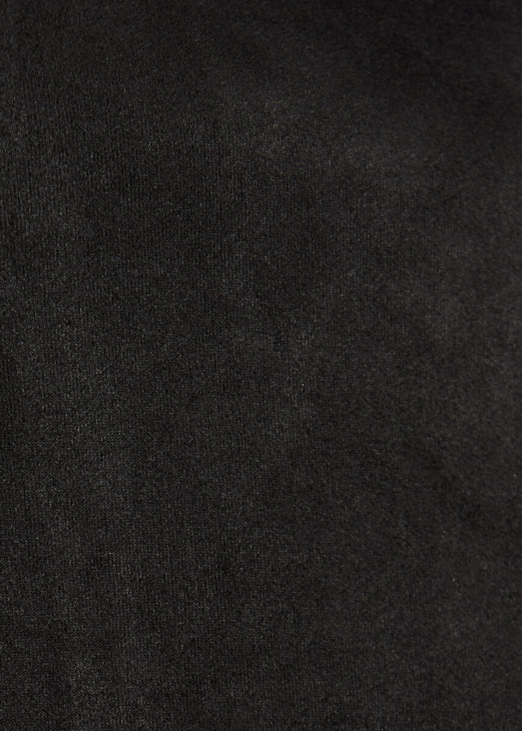 Zodiac Jacket in Black Suedette - fabric