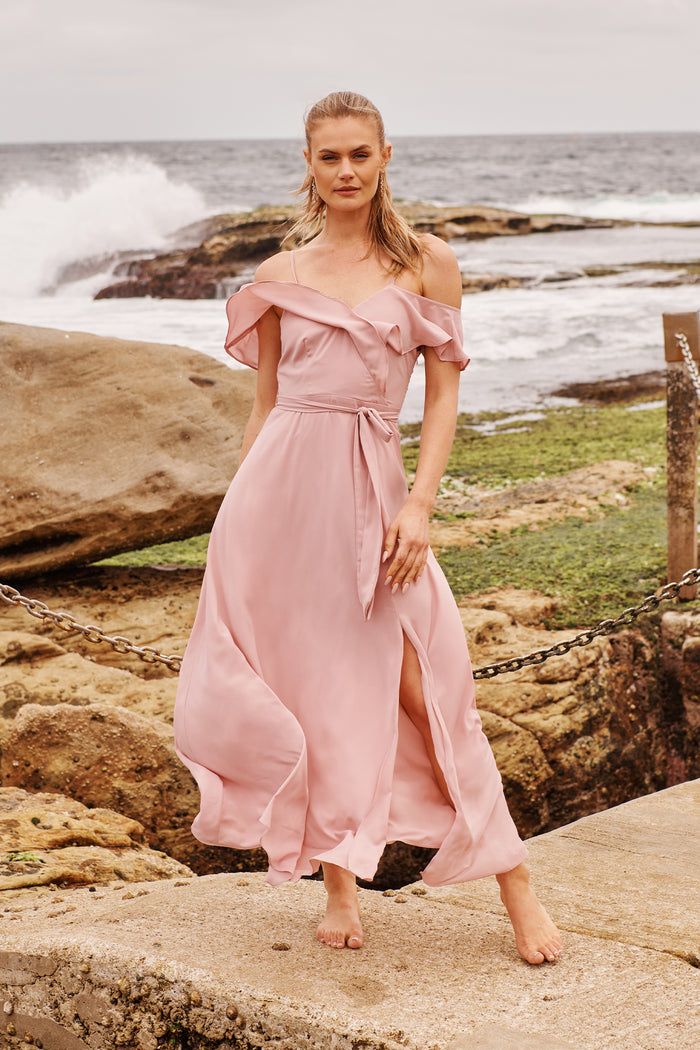 Marit Maxi Dress in Blush