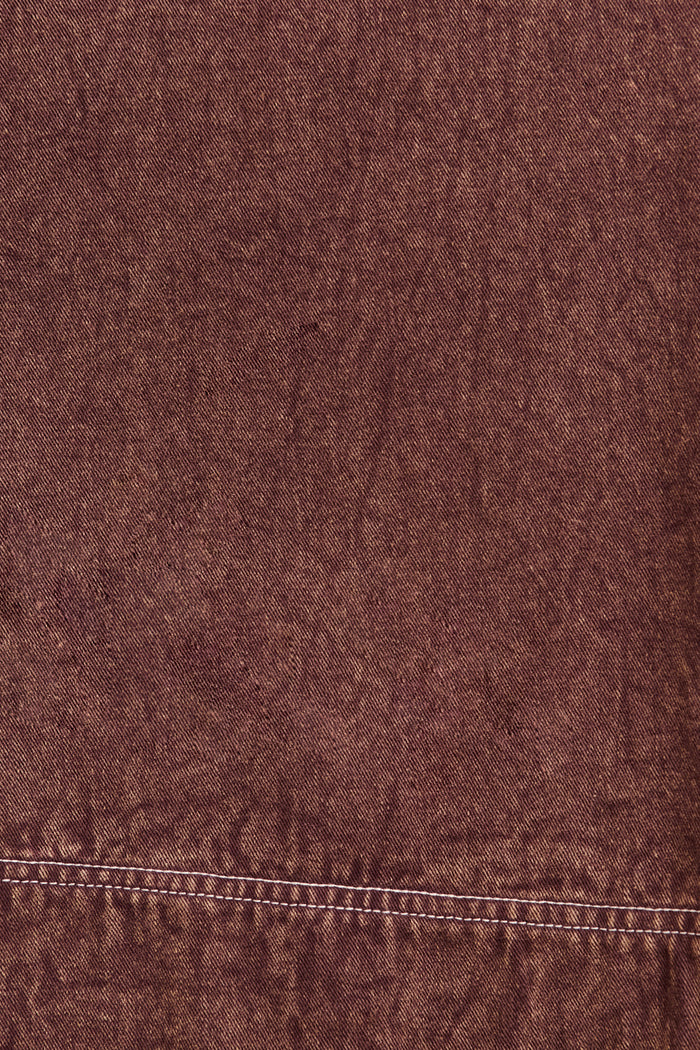 PRE ORDER Heritage Maxi Shirt Dress in Chocolate Cotton Twill fabric
