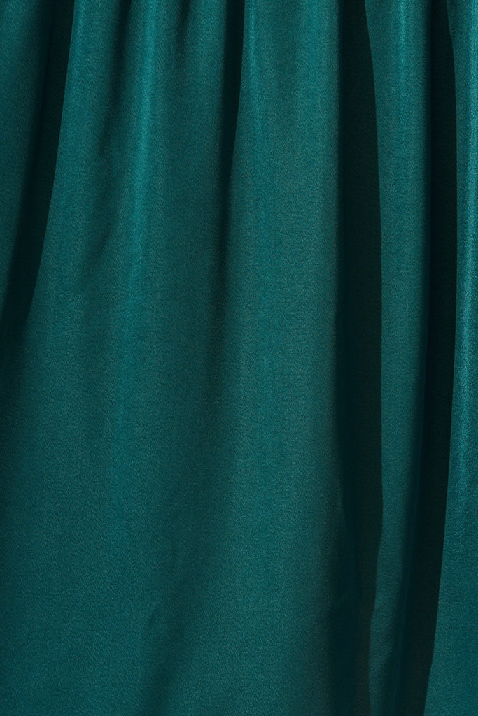 Dominique Maxi Dress In Emerald - fabric