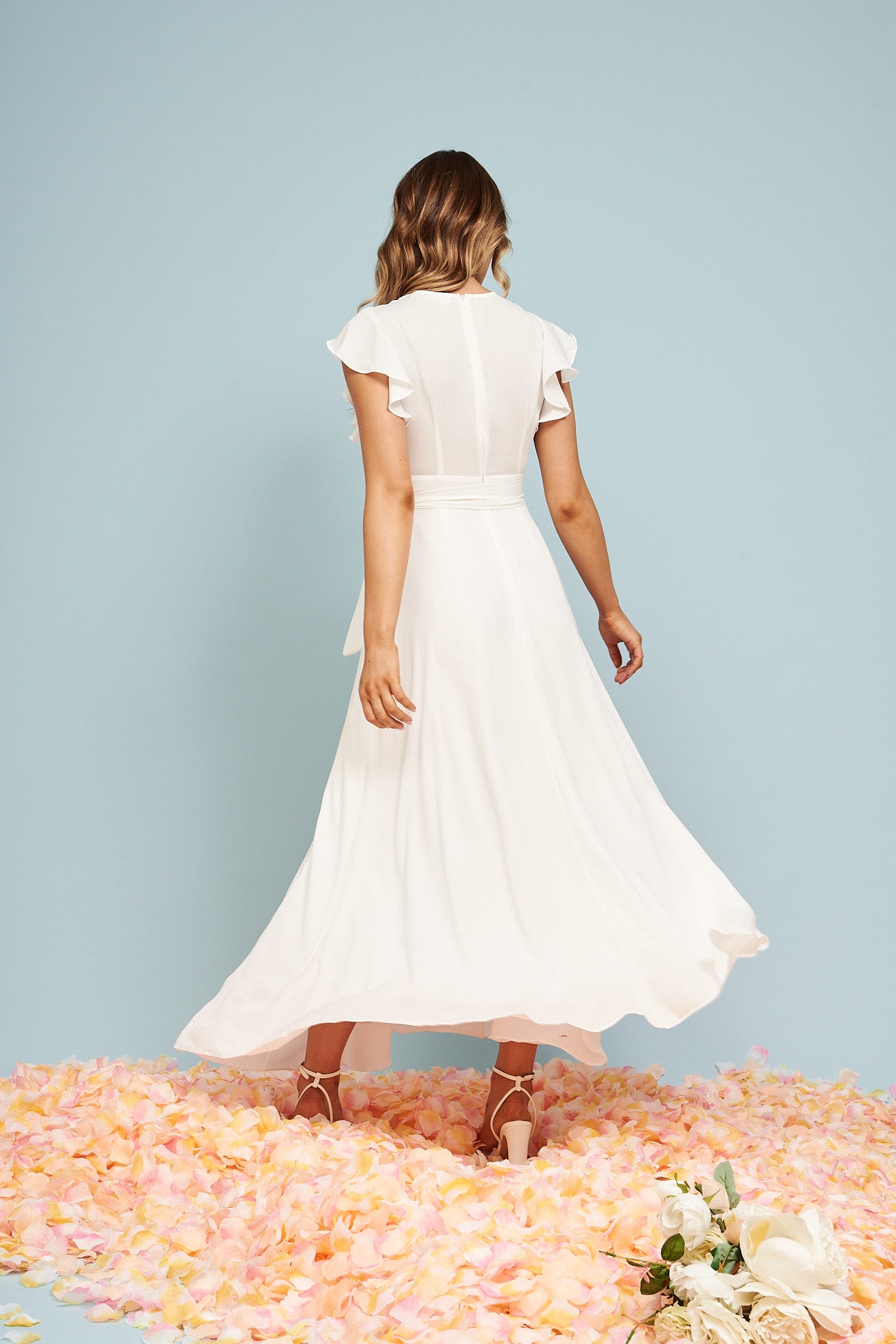 Wynter Maxi Dress in Wine Chiffon main image 1