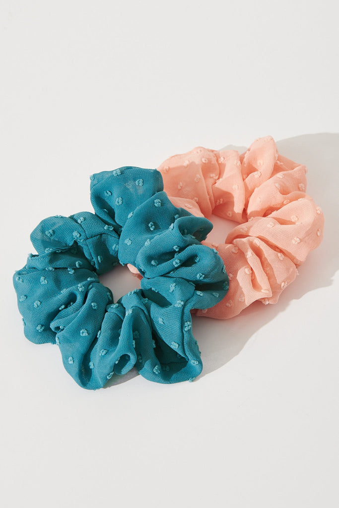 August + Delilah Philly 2 Pack Scrunchie Sage
