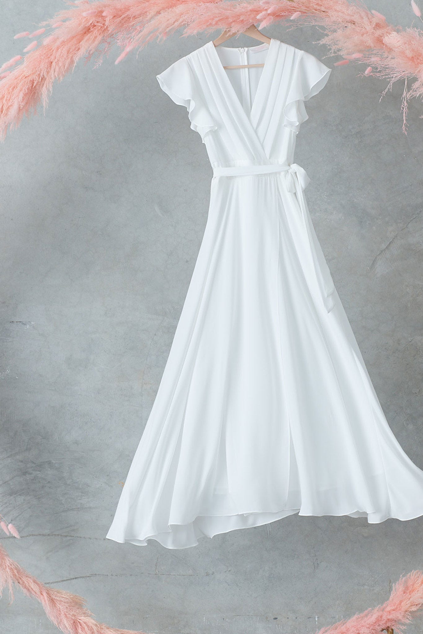 Wynter Maxi Dress in Wine Chiffon main image 0