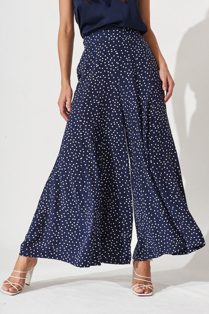 Sugary Pants In Navy Spot
