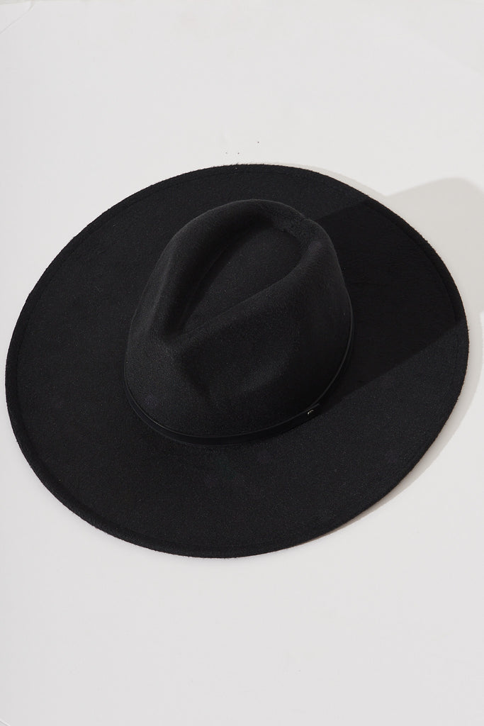 Julie Fedora Hat In Black