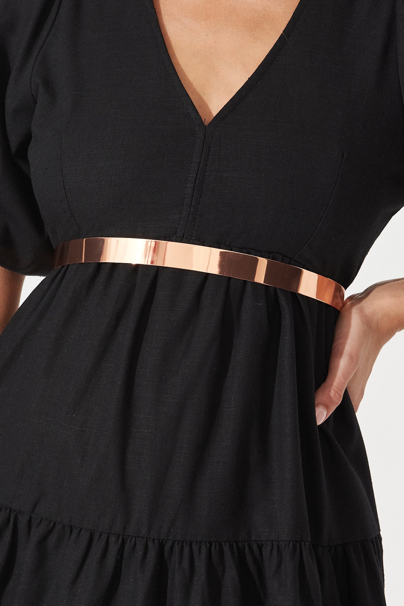 Molten Belt In Rose Gold St Frock Molten Belt In Rose Gold St Frock