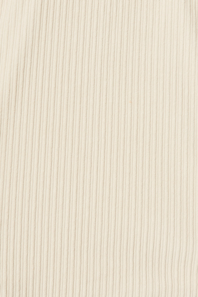 Sundowner Shacket In Beige Corduroy - Fabric