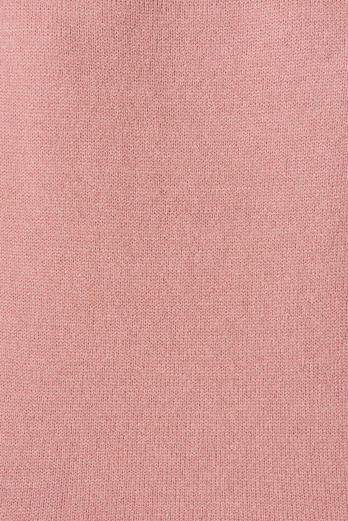 Maroota Lace Knit in Rose - Fabric