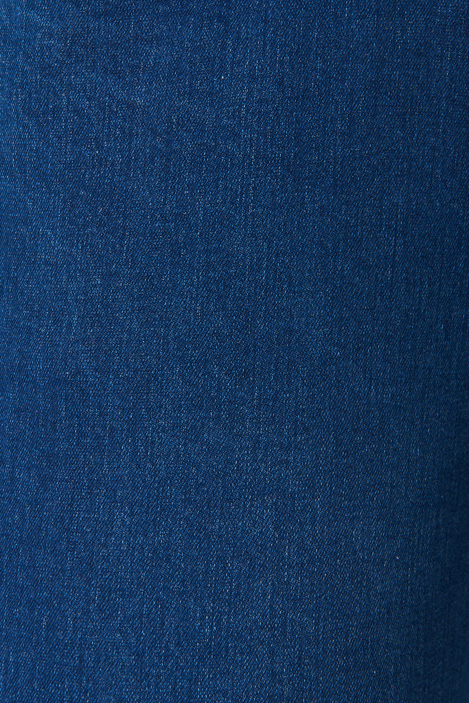 Kingston Denim Joggers in Blue - Fabric