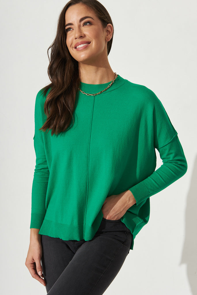 Miranda Knit in Green - Front