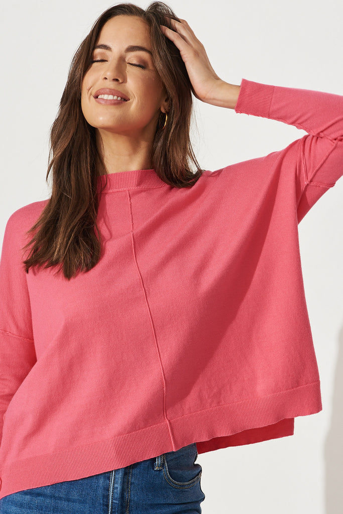 Miranda Knit in Hot Pink - Detail