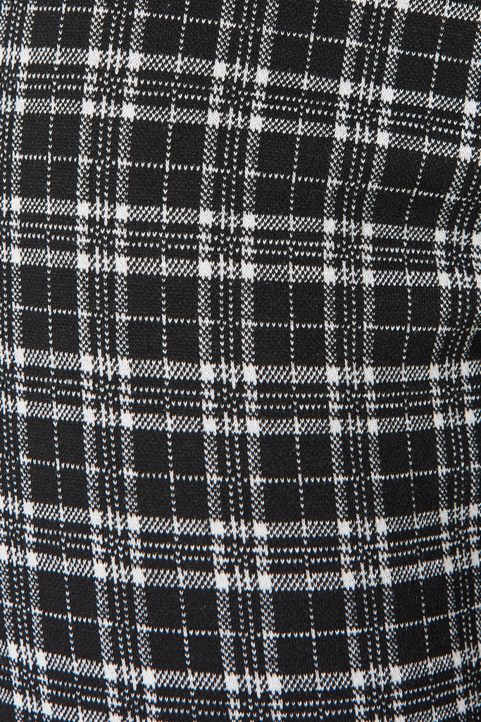 Workflow Skinny Pants In Black Check - Fabric