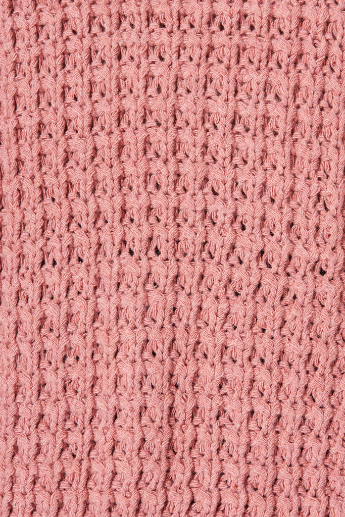 Trissy Knit in Rose - Fabric
