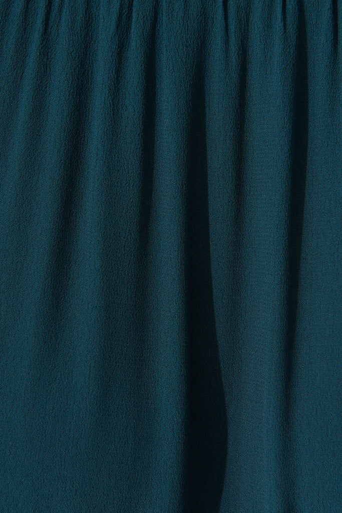 Harwood Midi Dress In Emerald - Fabric
