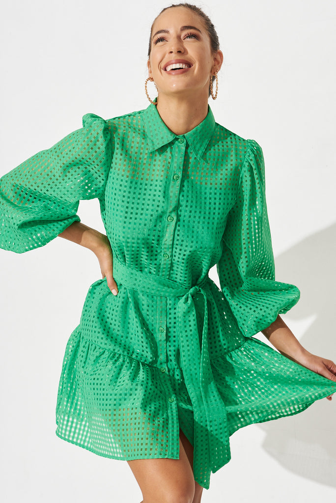 Giulia Dress In Green - front