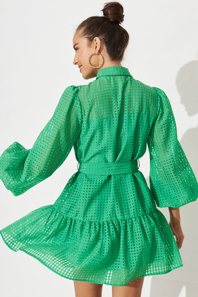Giulia Dress In Green - back