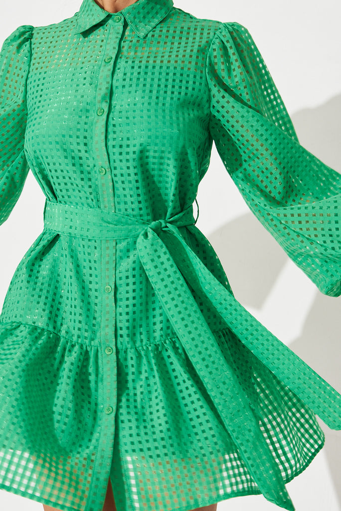 Giulia Dress In Green - detail