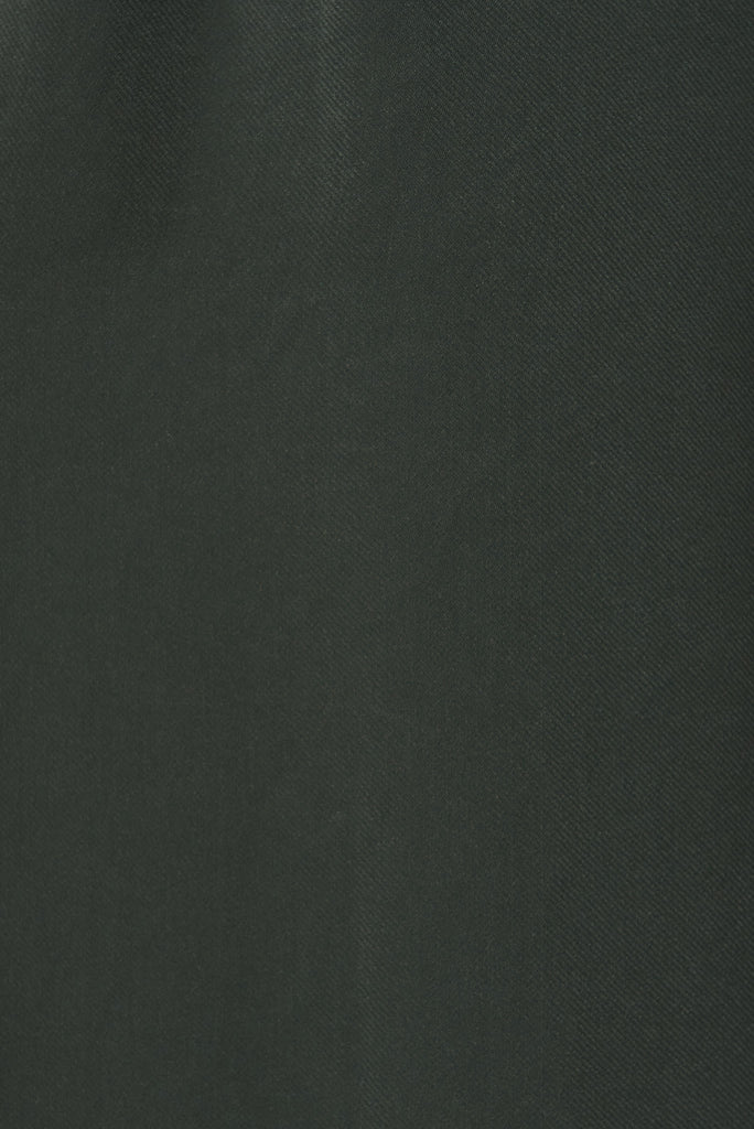 Clarice Jumpsuit in Green Satin- fabric