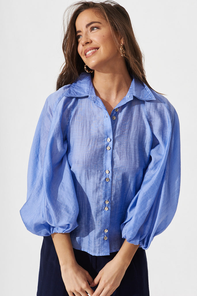 Rachele Shirt in Blue - front
