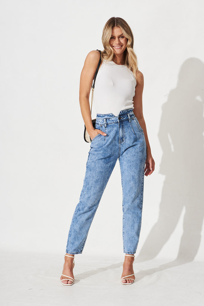 Brieanna Jeans In Light Wash - full length