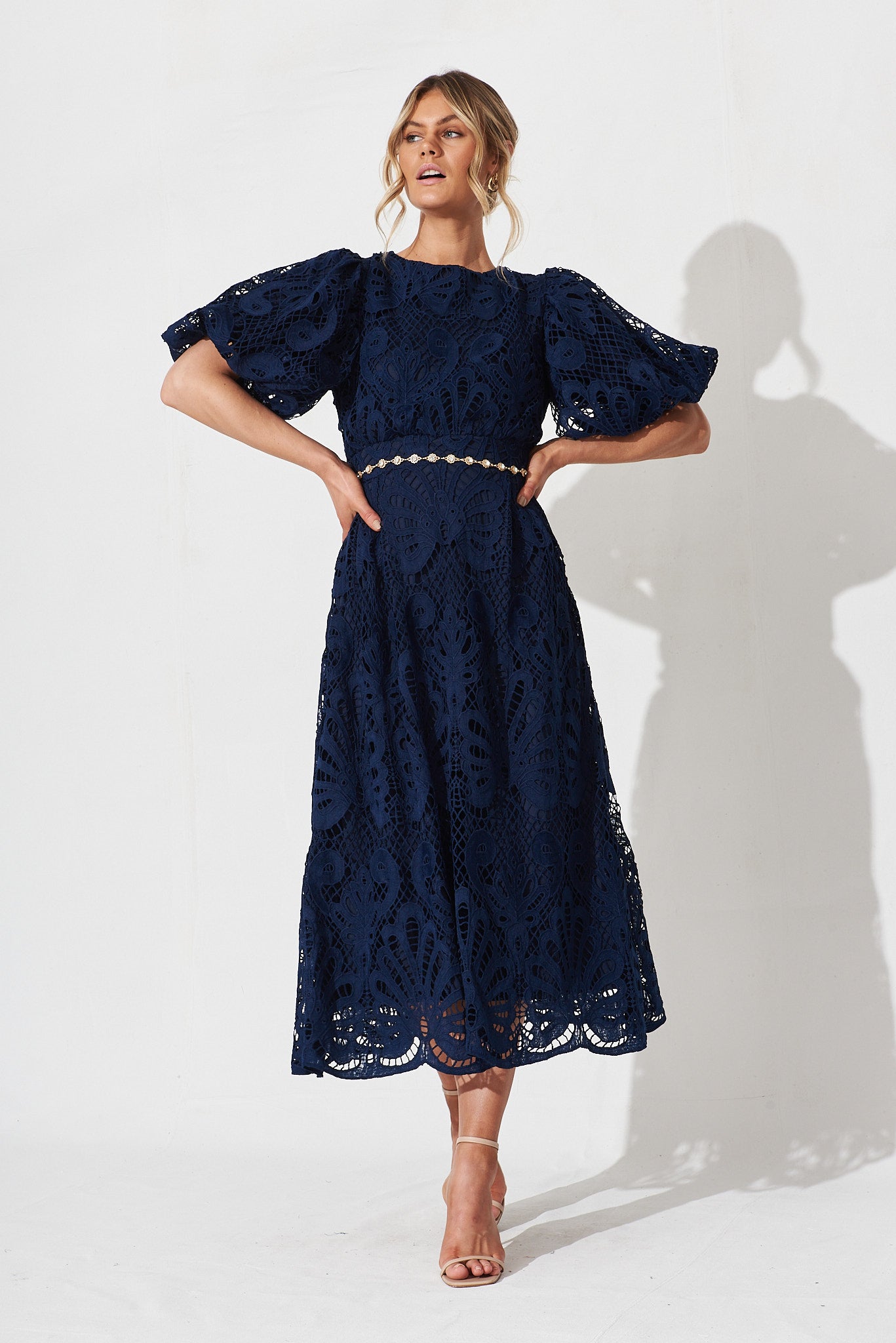 navy lace dress Tillie Lace Maxi Dress In Navy – St Frock