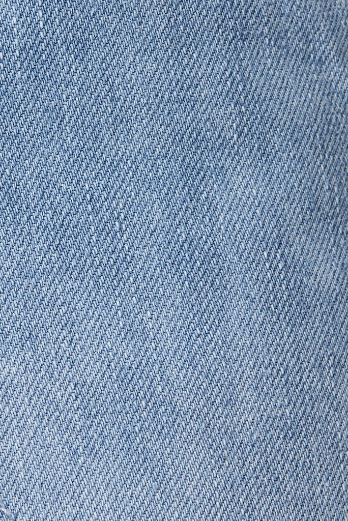 Grenoble Shorts In Denim - fabric