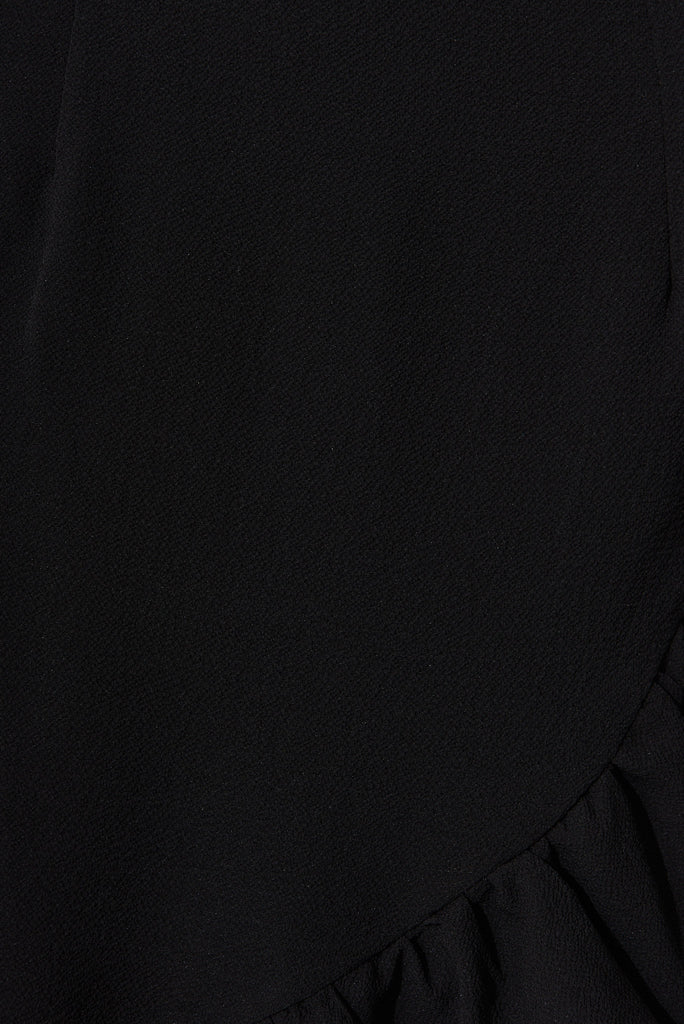 Relic Wrap Dress In Black - fabric