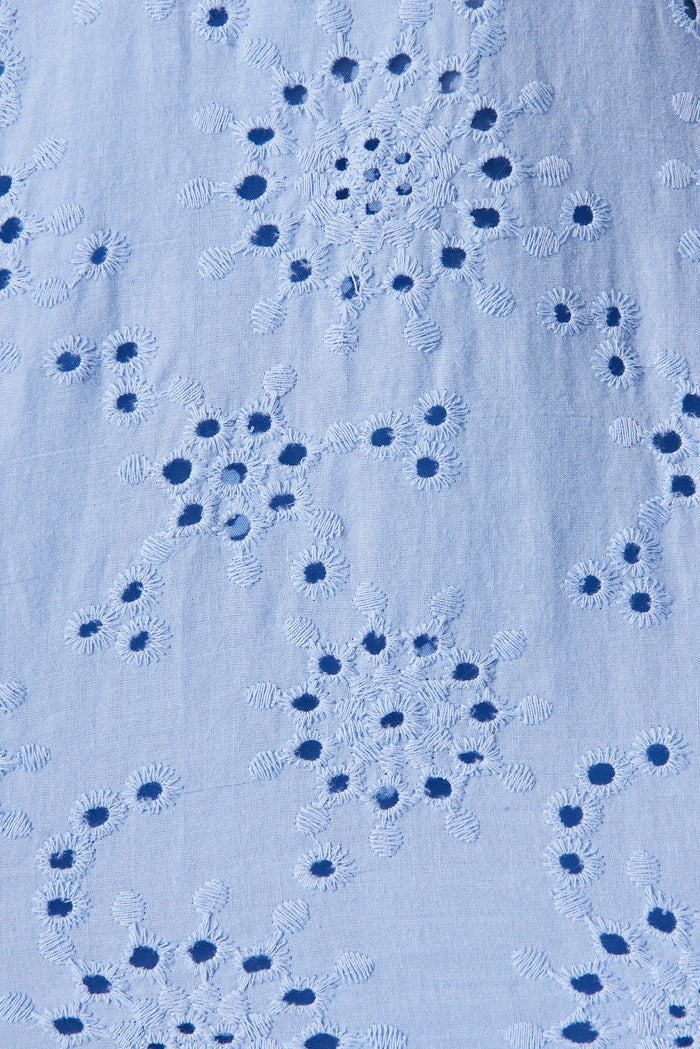 Magic Dress In Sky Blue Broderie - fabric