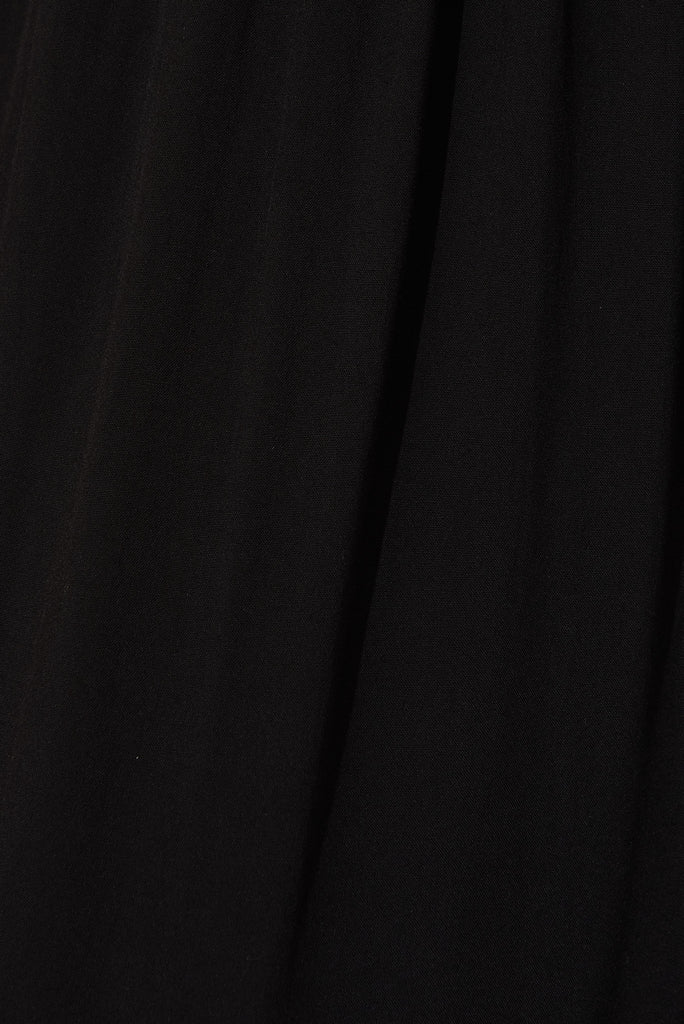 Valentina Jumpsuit In Black - fabric