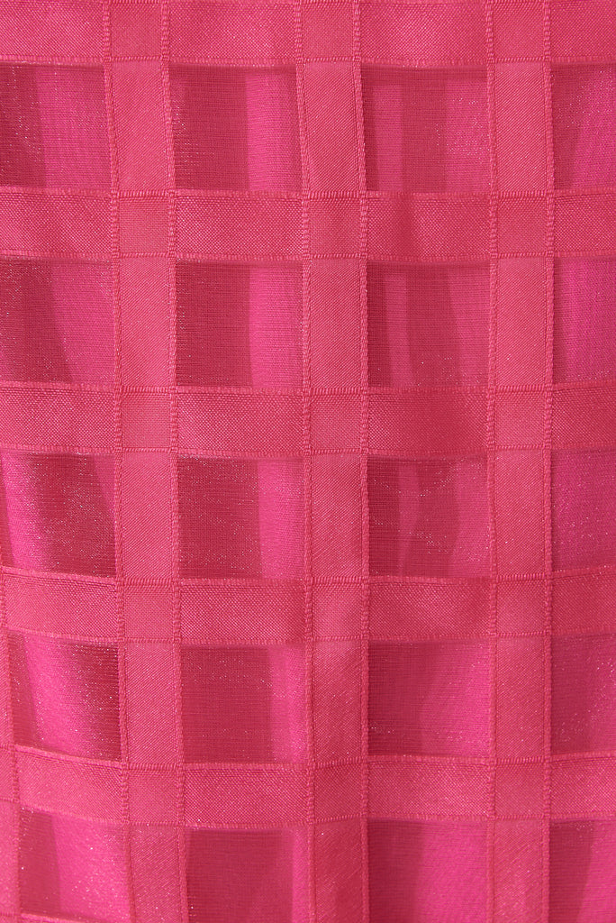 Giuliette Dress In Hot Pink Organza - fabric