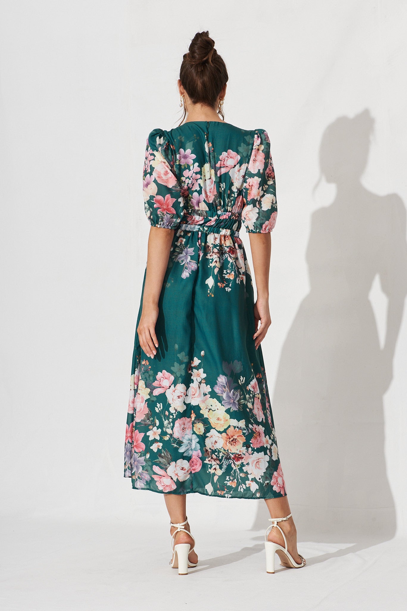 camille maxi dress cabana green CAMILLE MIDI DRESS - CABANA GREEN