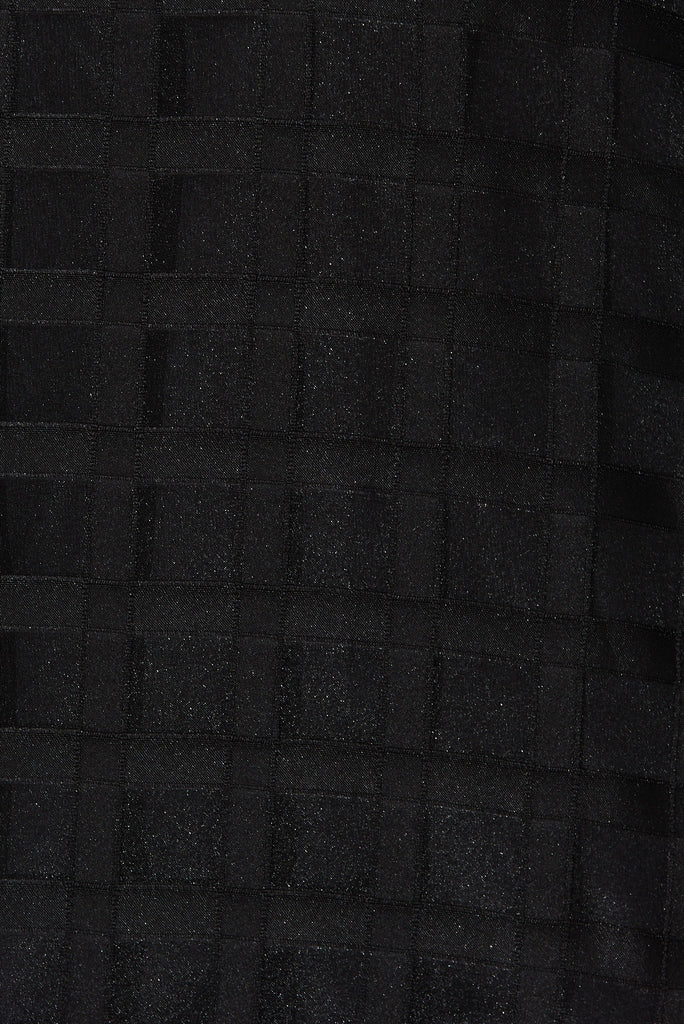 Giulana Shirt In Black Organza - fabric