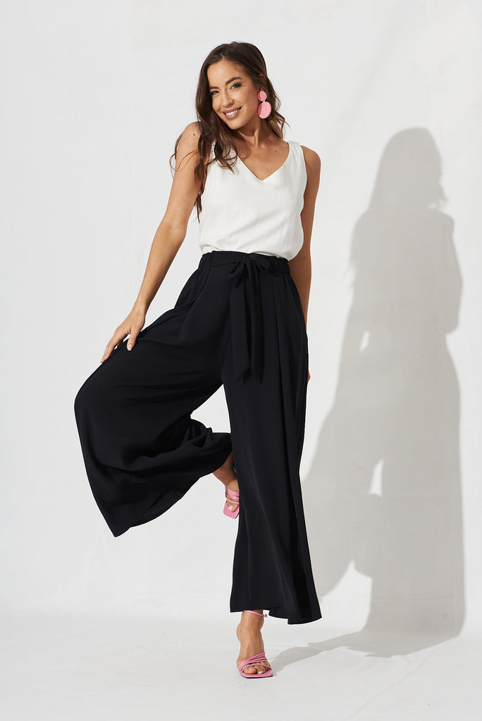 Page Pants In Black - full length