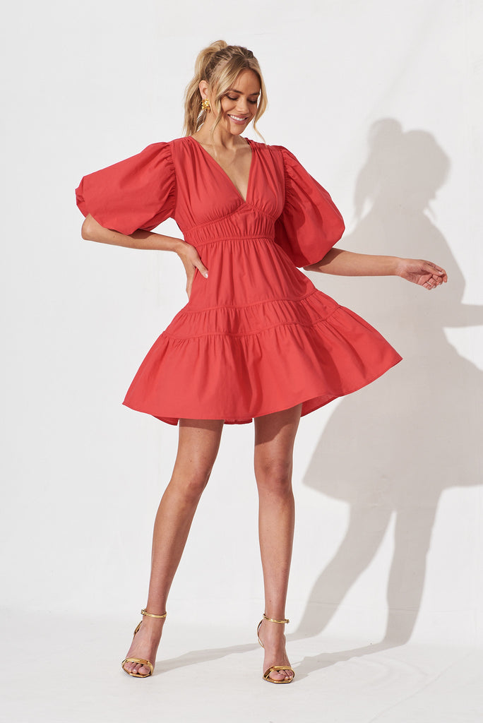 Amarusso Dress In Red Cotton - full price
