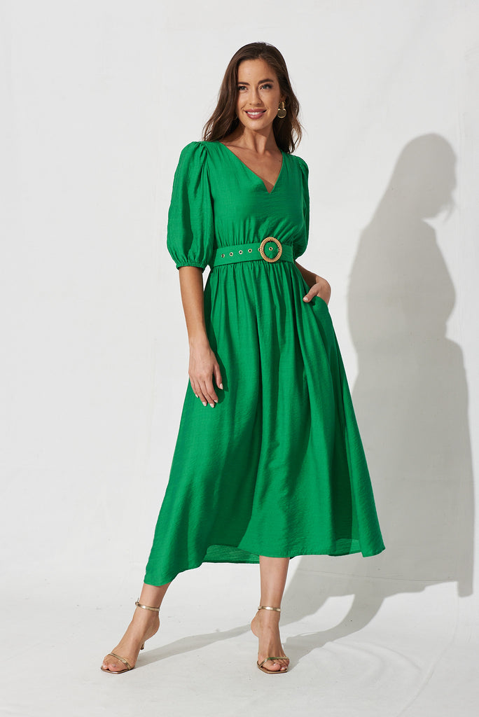 Barletta Midi Dress In Green