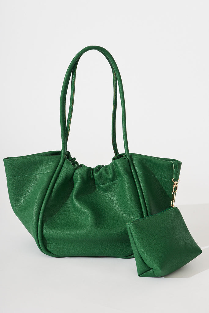 August + Delilah Norah Tote Bag In Green - full