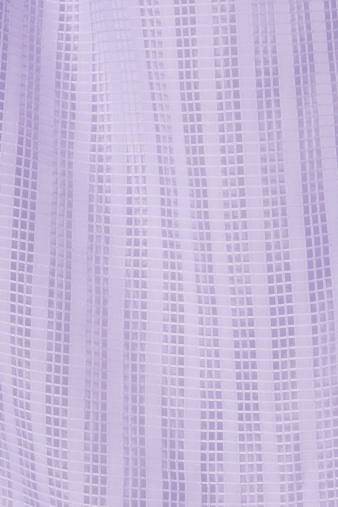 Destiny Midi Dress In Lilac Organza - fabric