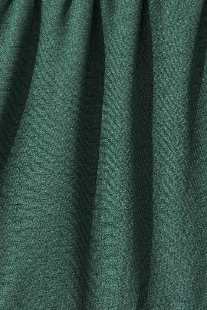Kearsley Dress In Dusty Green - fabric