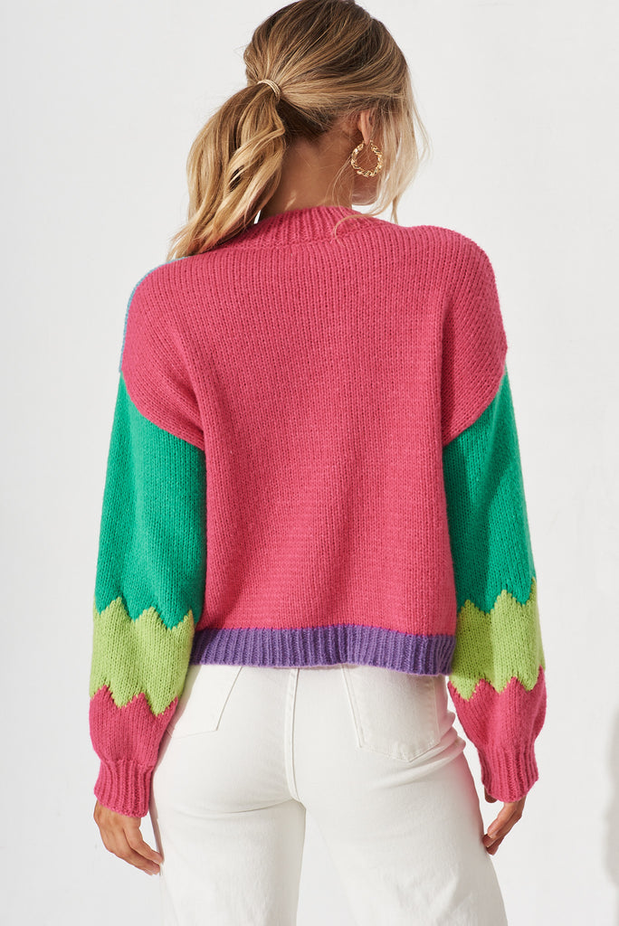 Pisa Knit In Multi Colour - back